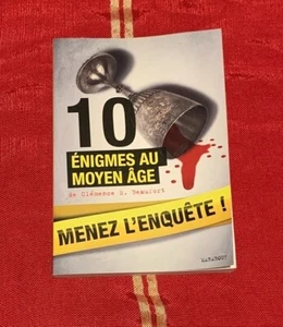 10 Enigmes au Moyen Age Menez l'Enquête Livre de Poche - Imagen 1 de 2