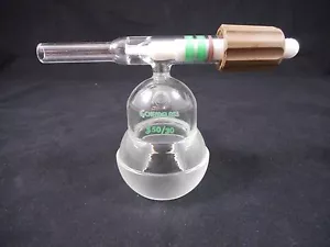 CHEMGLASS Glass Chromatography Flow Control Adapter 50/30 Spherical Joint - Picture 1 of 7