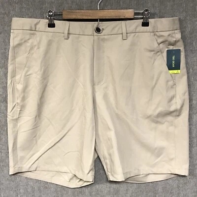 Pantalones Cortos Tek Gear Para Hombre Beige Golf Chino Bolsillos Absorbe Humedad Comodidad Foto 1 de 4