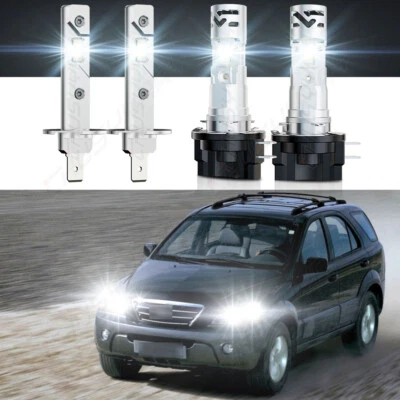 Para KIA SORENTO 2007-2009 4X Combo H1+H11B Kit de Bombillas LED de haz alto/bajo Foto 1 de 4