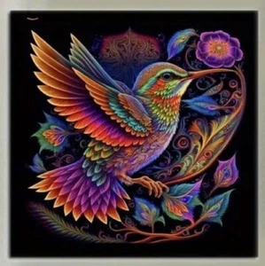 5D Diamond Painting Kits 20x20 Auspicious Bird Series One - Rhinestones - Picture 1 of 1
