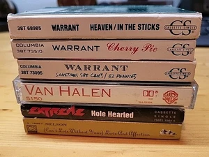 Heavy Metal Cassette Tape Singles & Van Halen  6 Total  - Picture 1 of 10