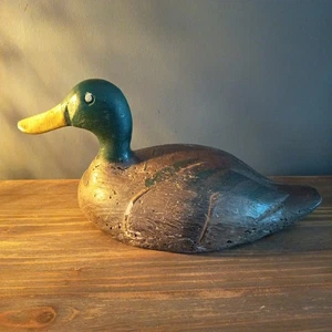 Ancien Canard En Bois leure Fin XIX ème - Picture 1 of 6