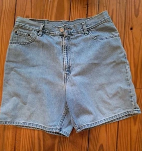 Vintage Levis Shorts Damen 14 Mis 550 Moms Denim Jeans hoher Bund Midi Baumwolle Y2K - Bild 1 von 4