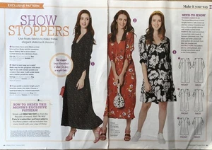 PRIMA SEWING PATTERN LOOSE-FITTING V-NECK DRESS IN THREE LENGTHS SIZES 10 - 20 - Picture 1 of 3