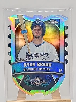 Ryan Braun 2014 Topps Chrome Close Connections Die Cut # CC-RB, Milwaukee Brewer - Image 1 of 2