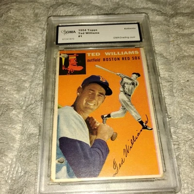 1954 Topps Ted Williams #1 Boston Red Sox SGC 1 Foto 1 de 4