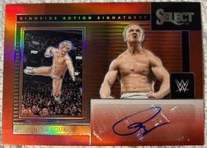 Ilja Dragunov Ringside Action Signatures Auto Prizm Red /99 Panini WWE 2024 Sele - Picture 1 of 1