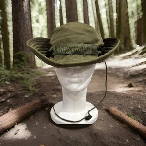 Jungle Hat Type II Army Green Boonie Outback Military Exercise Bucket Hat 23” - Picture 1 of 5