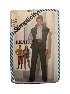Simplicity 5611 Misses Pant Shirt Vest Size 10 VTG 80s Pattern UC FF - Picture 1 of 2