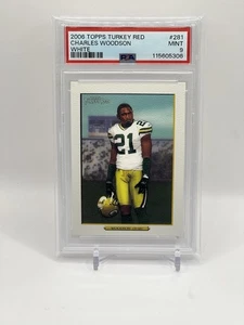 2006 Topps Turkey Red Charles Woodson White #281 Green Bay Packers PSA 9 COME NUOVO - Foto 1 di 2