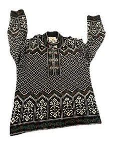 Vintage Talbots Woman’s S Fair Isle Nordic Sweater Pullover Metal Clasps - Picture 1 of 12