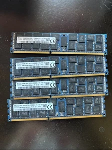 Dell SKHynix 4 X 16GB 2Rx4 PC3L-12800R ECC Reg Server Memory HMT42GR7BFR4A-PB - Picture 1 of 2