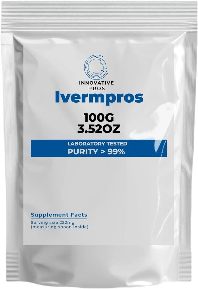 Ivermpros 粉饼 3.5 盎司 (100G) | 99% 纯度 — 第 1/1 张图片