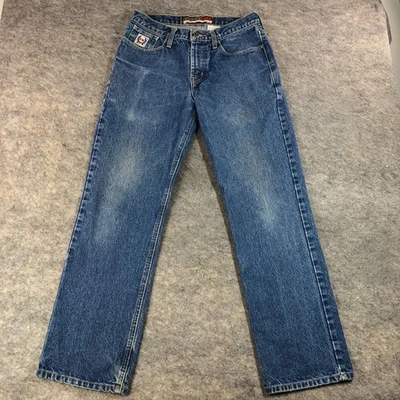 Pantalones de mezclilla de trabajo resistentes al fuego Cinch WRX FR para hombre 31x32 algodón azul Foto 1 de 4