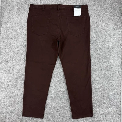Pantalones de mezclilla Banana Republic Traveler para hombre 44x32 marrón nuevos con etiquetas atléticos ajuste cónico elástico Foto 1 de 4