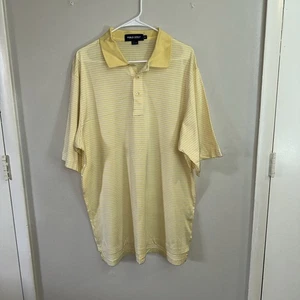 Polo Golf Ralph Lauren Shirt Men’s XL  Yellow Striped Performance Casual - Picture 1 of 4