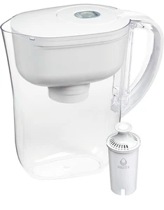 Water Filter Pitcher for Tap with 1Standard Filter, Lasts 2 Months, 6-Cup Withe - Picture 1 of 5