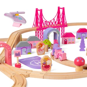 Juego de tren Bigjigs Rail de madera Fairy Town, juegos de tren de madera para niños - 75 piezas - Imagen 1 de 12
