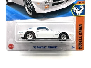2025 Hot Wheels '73 Pontiac Firebird (white) #230 SUPER CUSTOM WHEEL SWAP by AEB - Picture 1 of 5