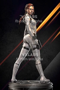 Black Widow 2021 Sexy Pose1! Impreso en 3D 16k! ¡Tamaño personalizado! ¡Pintado o sin pintar! - Imagen 1 de 10
