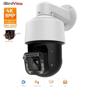iBirdView 4K 8MP Hybrid Light POE PTZ 36X Zoom Kamera Erkennung Kartensteckplatz - Picture 1 of 16