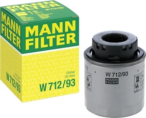MANN FILTER W 712/93 ÖLFILTER - FÜR AUDI, BYD, SEAT, SKODA, VW (VOLKSWAGEN)