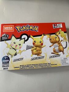 Brand New Factory Sealed Mega Construx Pokemon Squirtle Evolution Set (379  Pcs)