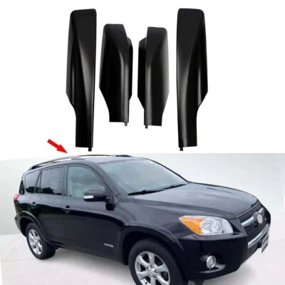 4X Roof Rack Rail End Covers Shell For Toyota RAV4 XA30 2006 2007 2008 2009-2012 - Imagem 1 de 4