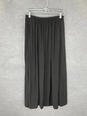 Tahari Skirt Women Sz Small Black Pleated Elastic Waist A-Line Maxi - Image 1 of 4