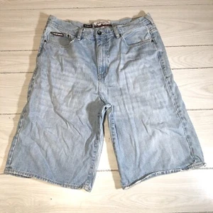 VTG ECKO UNLTD Baggy Fit Denim Shorts Size 36 Y2K 90s Hip Hop - Picture 1 of 7