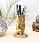 Metal Owl Shape Beautiful Pen Stand/Holder Decorative for Home Offic