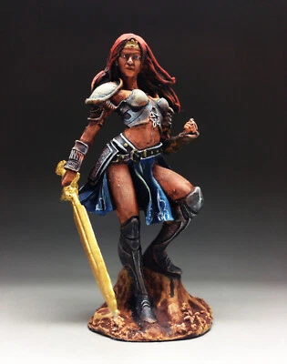 Tin toy soldiers Indhira Girls 54 rmm figurine metal sculpture - Image 1 of 4