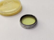 Kaiser 28.5mm filtre jaune à pression avec étui fabriqué en allemagne...