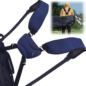 Golf Bag Straps Double Shoulder Replacement Universal Adjustable Padded Blue US - Picture 1 of 8