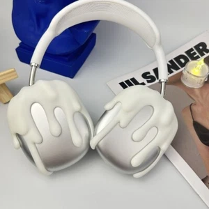 Airpods Max Case Headphones Cover Cute White Cream Fun Shaped Protective Shell - Picture 1 of 6