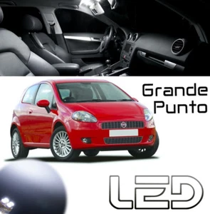 Grande Punto Evo 6 Glühbirnen Weiße LED Beleuchtung Innenraum Deckenleuchte - Bild 1 von 5