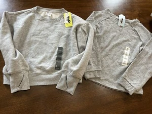 Girls Gray Sweatshirt Lot Cat & Jack All On Motion NWT Medium 8 - Picture 1 of 1