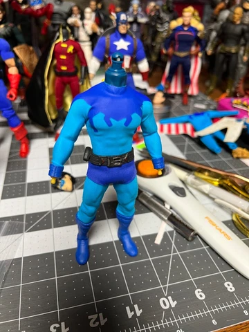 Mezco one 12 custom blue beetle ted kord suit only Cover
