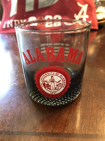 1965 Alabama National Championship Glass Cover