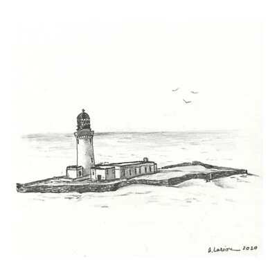 ORIGINAL Drawing Of Lighthouse By Artist Alexandra Larion - Image 1 of 4