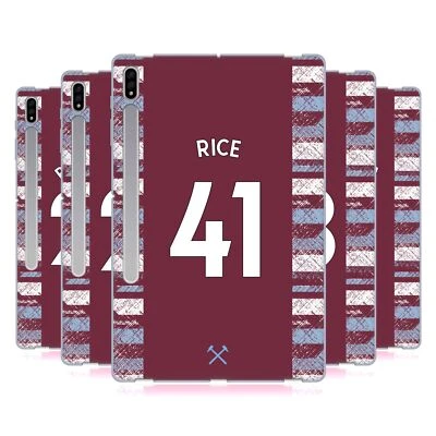 WEST HAM UNITED FC 2022/23 PLAYERS HOME KIT SOFT GEL CASE FOR SAMSUNG TABLETS 1 - Image 1 of 4