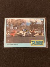 1980 The Dukes Of Hazzard Card #1 General Lee Race Crash