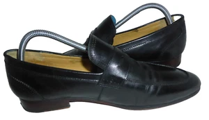 ROLAND CARTIER MEN BLACK LEATHER SLIP ON LOAFER SHOE SIZE UK 9 EU 43 VGC - Picture 1 of 24