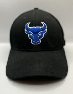 Buffalo Bulls Hat Cap New Era Flex Fit Black Blue University of Buffalo NCAA