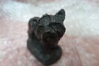 Miniature Bronze Yorkie Puppy Dog Heredities Miniature Cold Cast Signed Jls 