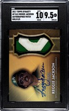 2017 Topps Dynasty Gold 5/5 Reggie Jackson AUTO SGC 10 Gem Mint Two Color Patch
