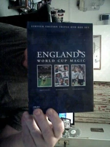 ENGLAND 'S WORLD CUP MAGIC TRIPLE DVD BOXSET LTD ED BIRTHDAY FOOTBALL - Picture 1 of 2