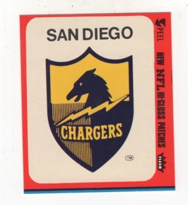 1980 FLEER TEAM ACTION STICKER SAN DIEGO CHARGERS LOGO - Picture 1 of 4