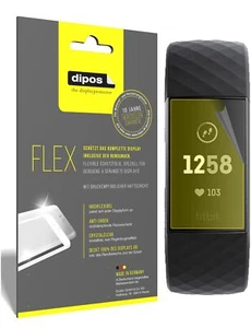 3x Pantalla para Fitbit Charge 3 Protector, cobertura 100%, láminas protectoras - Imagen 1 de 4